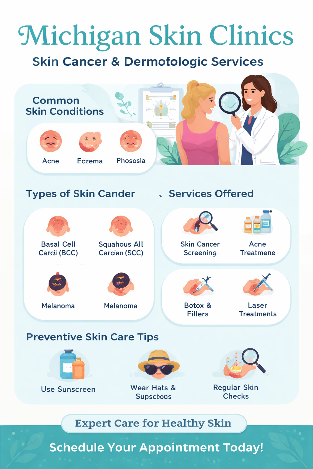 michigan skin clinics - skin cancer & dermatologic services​